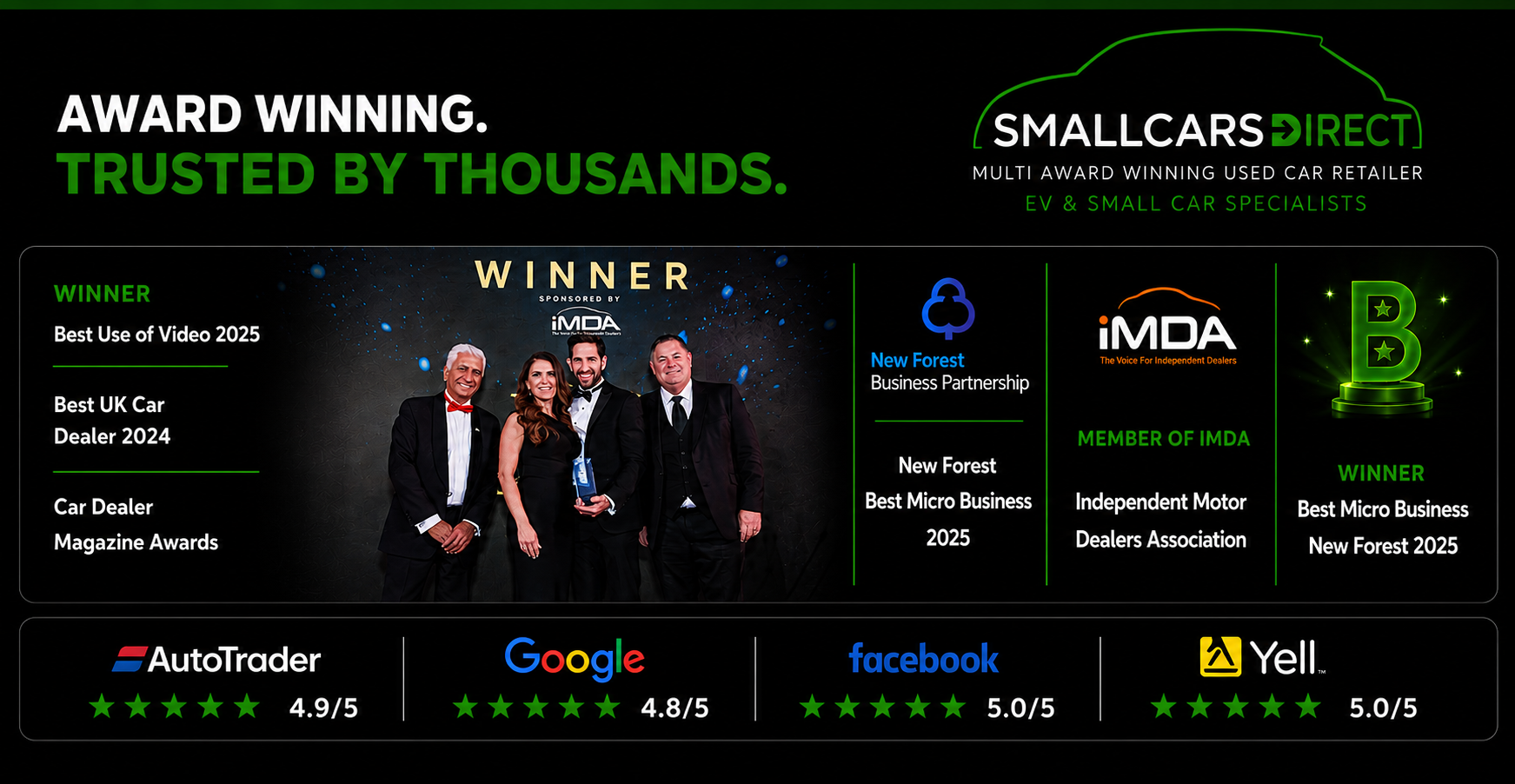 Small Cars Direct award-winning used car dealer
